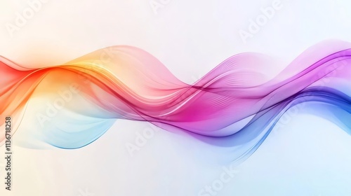 Abstract colorful wave background.