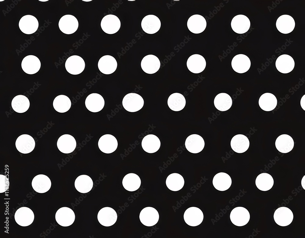 Seamless black and white polka dot pattern. Seamless black and white polka dot pattern.