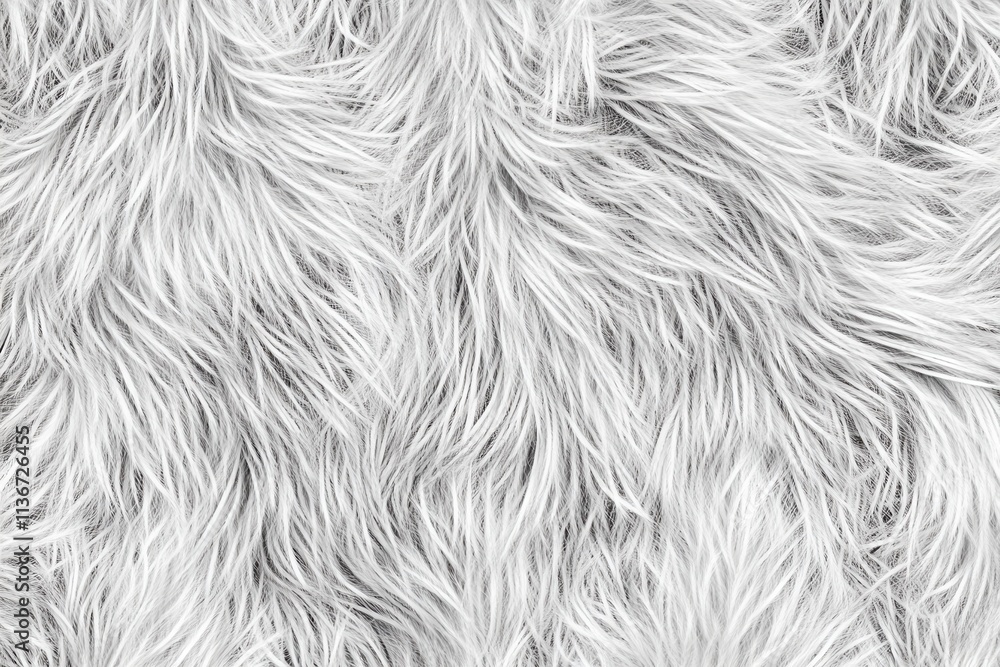 Fototapeta premium Abstract background of white fur