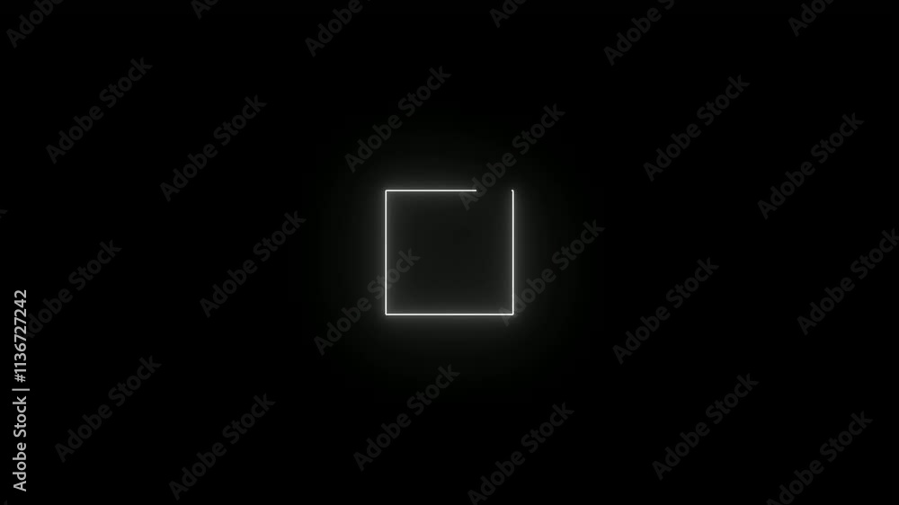 . The animated neon glowing frame
. The animated neon glowing frame