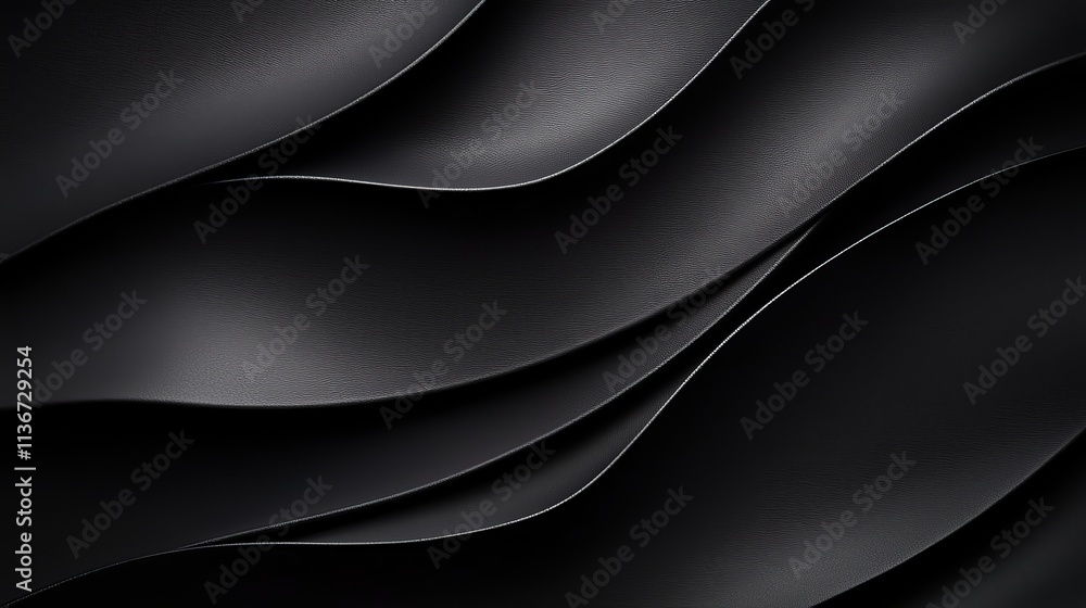 Obraz premium A black and white abstract background with wavy lines