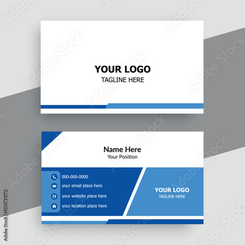 professional modern luxury business card template design 