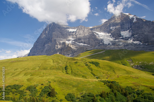 North face of the Eiger in Switzerland.
