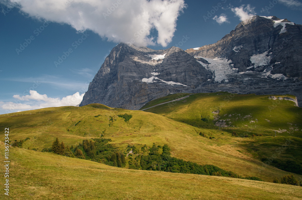 Fototapeta premium Beautiful Alpine landscape in Switzerland