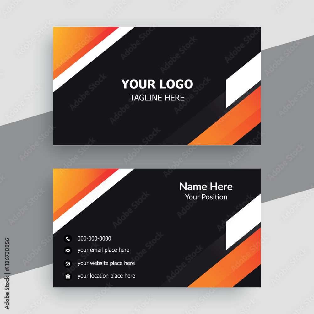 Fototapeta premium Simple and Minimal Business Card Template