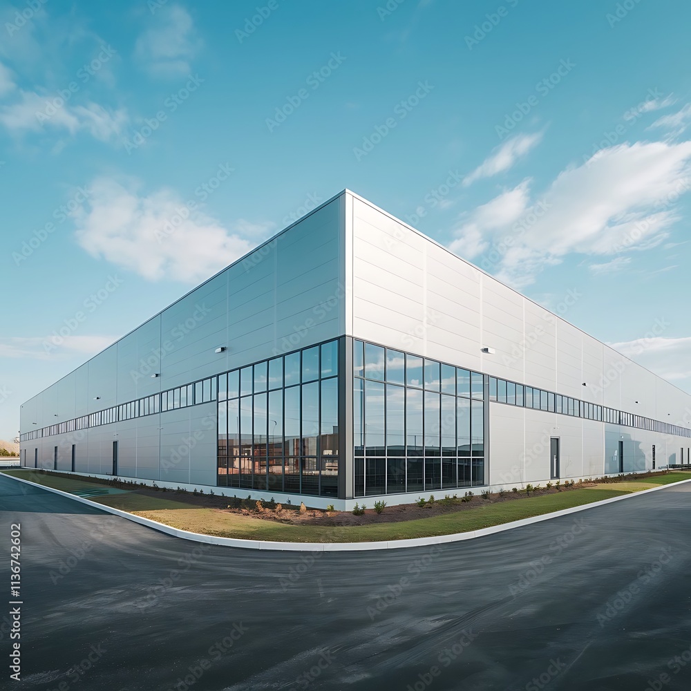 Obraz premium modern office building with sky