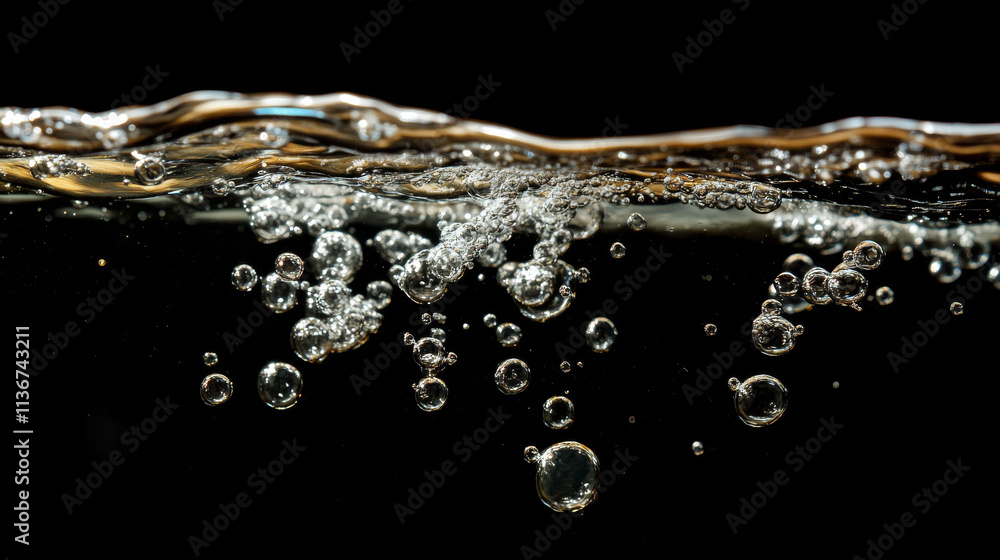 Underwater bubble drop air splash vector texture. Isolated realistic fizzy under water soda effect. 3d aquarium oxygen ball flow. Carbonated champagne vapor border. Clear black gel liquid droplet Underwater bubble drop air splash vector texture. Isolated realistic fizzy under water soda effect. 3d aquarium oxygen ball flow. Carbonated champagne vapor border. Clear black gel liquid droplet