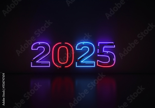 2025 Glowing New Year