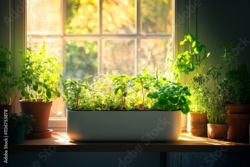 Vibrant Indoor Hydroponic Garden