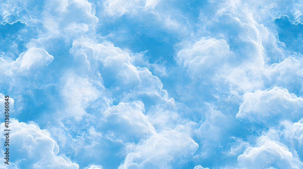 Artistic Wall Wallpaper Featuring Azure Sky and Swirling Clouds to Foster Calmness and Tranquility in Any Retreat Artistic Wall Wallpaper Featuring Azure Sky and Swirling Clouds to Foster Calmness and Tranquility in Any Retreat