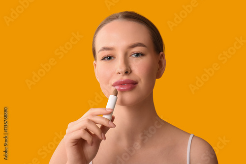Beautiful young woman with ...