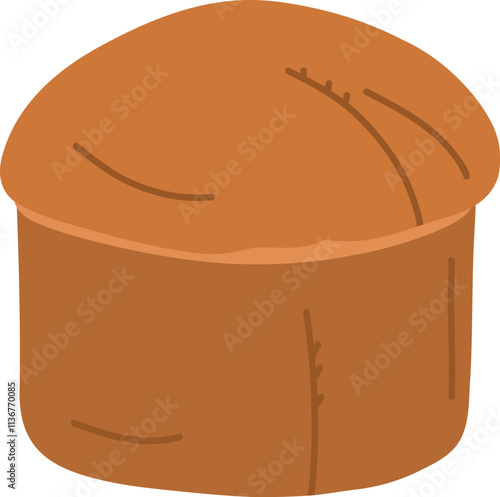 Illustration of Festive Panettone Dessert