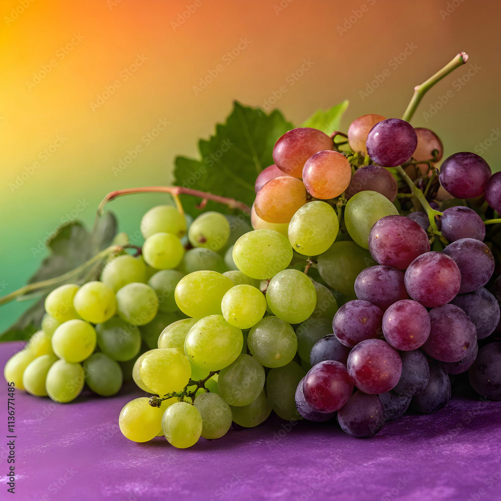 Grapes are small, round fruits that grow in clusters, known for their sweet Grapes are small, round fruits that grow in clusters, known for their sweet