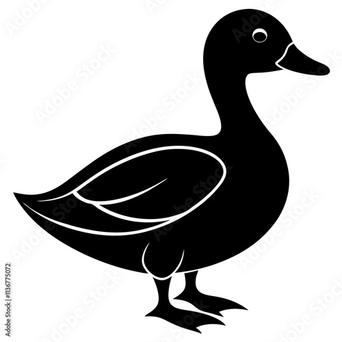 duck on white