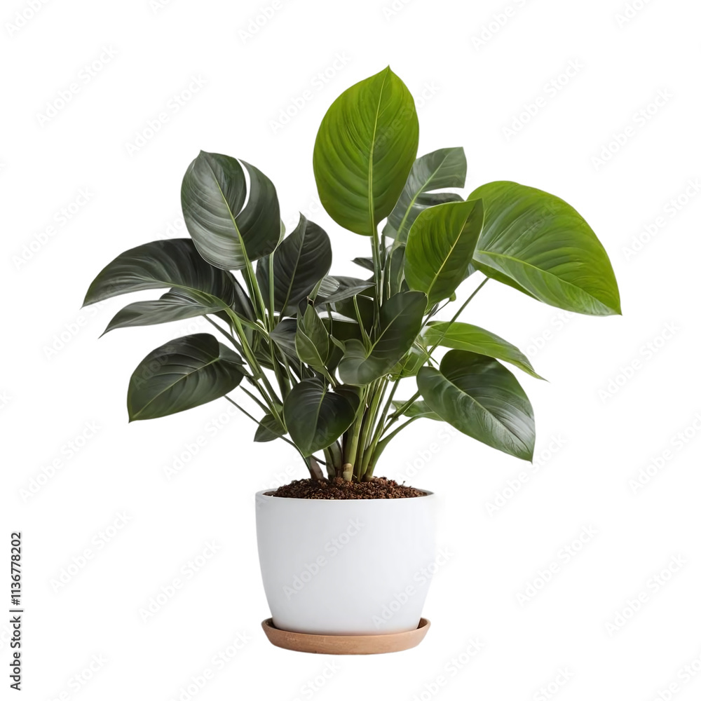 House plant in a pot isolated on transparent background House plant in a pot isolated on transparent background
