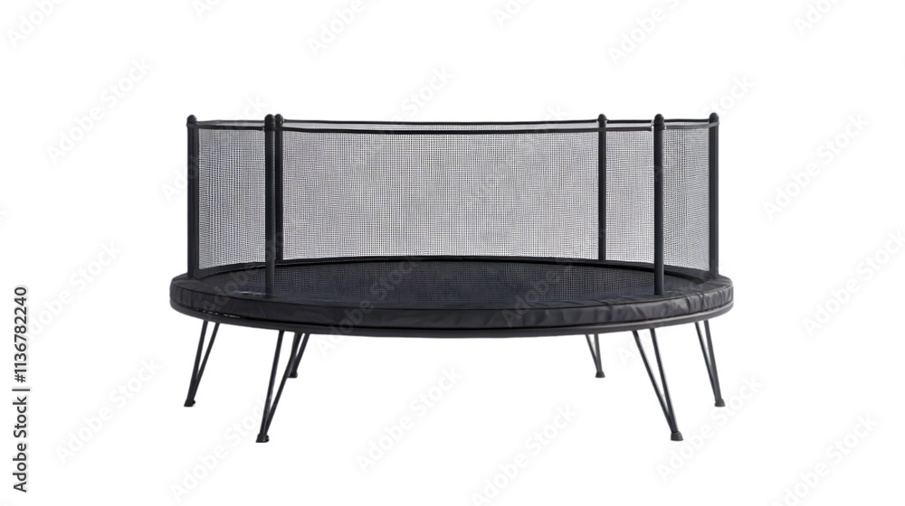 Round Trampoline with Safety Net Backyard Fun Kids Activity Outdoor Play Equipment Exe Round Trampoline with Safety Net Backyard Fun Kids Activity Outdoor Play Equipment Exe