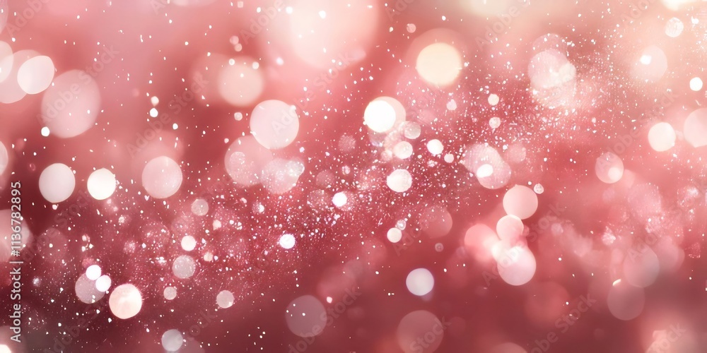 Abstract pink bokeh background with glitter and sparkle. Abstract pink bokeh background with glitter and sparkle.