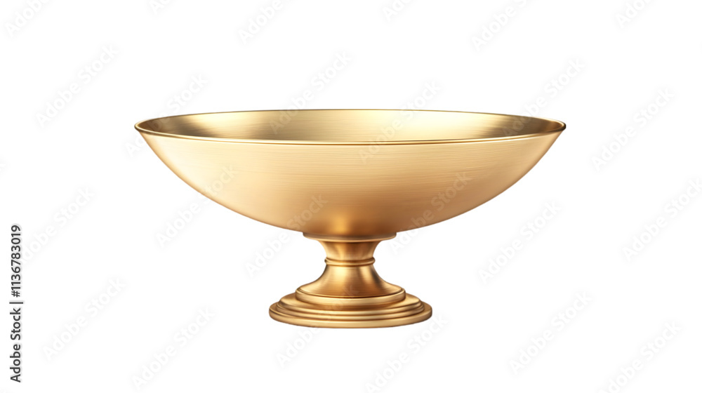 Elegant Golden Bowl Pedestal Luxury Ceremony Award Trophy Shiny Metal Ornate Elegant Golden Bowl Pedestal Luxury Ceremony Award Trophy Shiny Metal Ornate