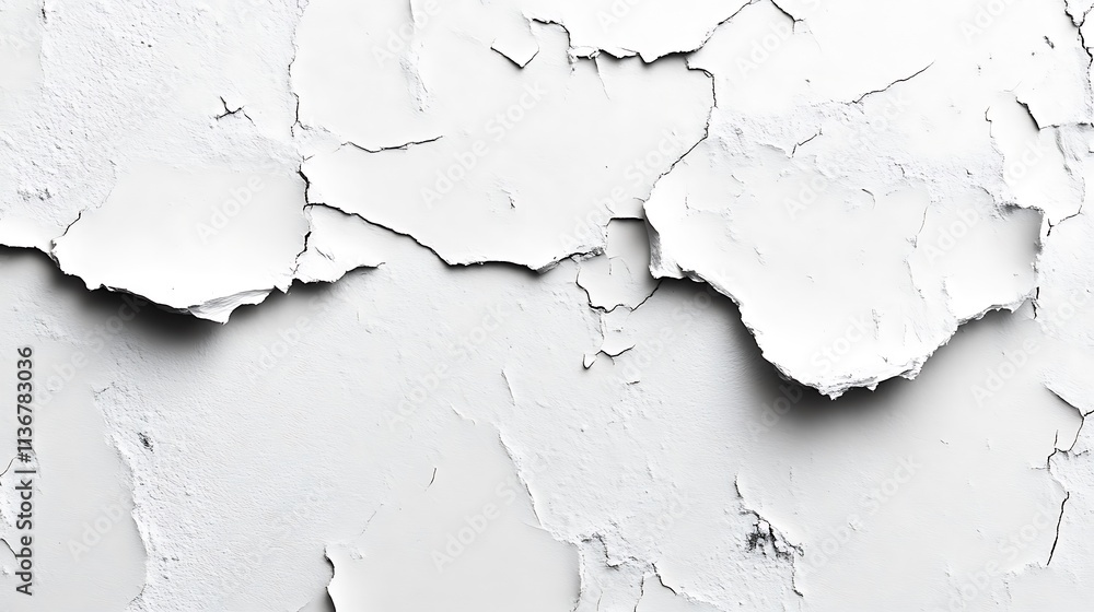 Cracked White Paint Surface Texture Detail Cracked White Paint Surface Texture Detail