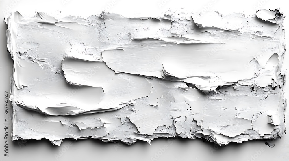 Obraz premium Abstract White Impasto Paint Texture Art