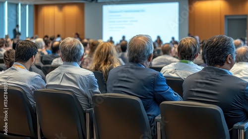 Wallpaper Mural Audience Listening to Presentation at Conference Room Event Torontodigital.ca