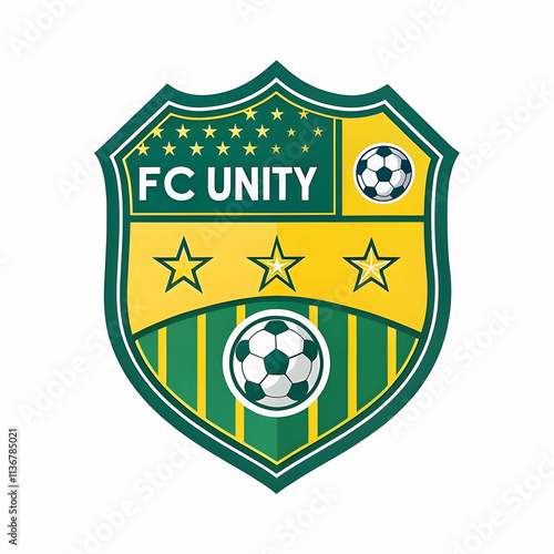 A soccer shield or football badge crest graphic, representing team