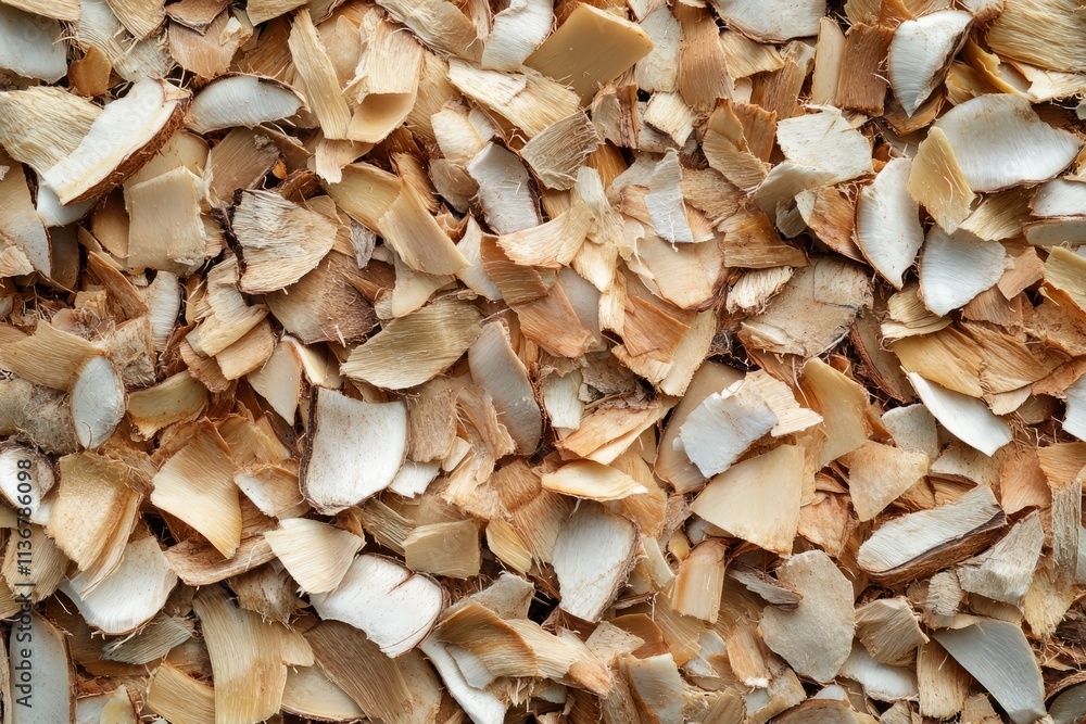 Rough coconut husk texture with natural fibers and earthy tones ideal for crafting and decor Rough coconut husk texture with natural fibers and earthy tones ideal for crafting and decor