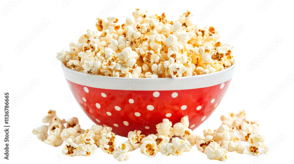 Popcorn Maker for Fresh Popcorn - Isolated on White Background Popcorn Maker for Fresh Popcorn - Isolated on White Background