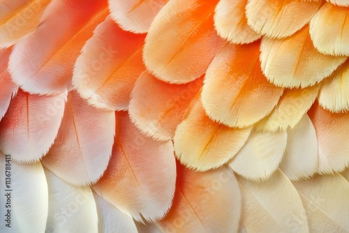 Close-up view of butterfly wing scales showcasing intricate patterns and vibrant colors photo