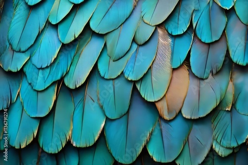 Wallpaper Mural Stunning close-up of vibrant bird feathers showcasing intricate details and textures in natural hues Torontodigital.ca