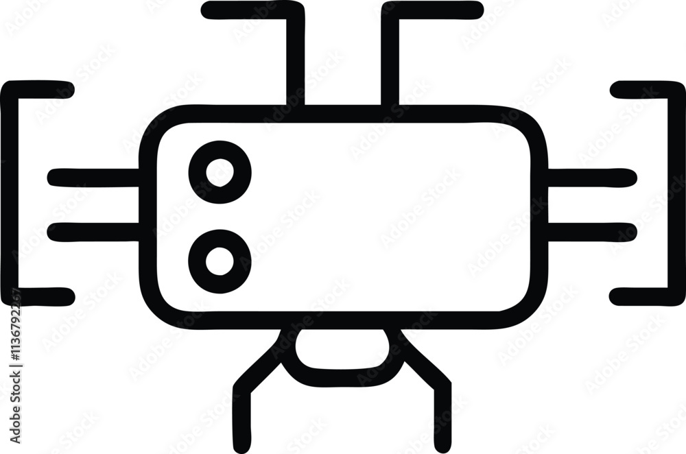 High-Tech Satellite Illustration for Digital Media High-Tech Satellite Illustration for Digital Media