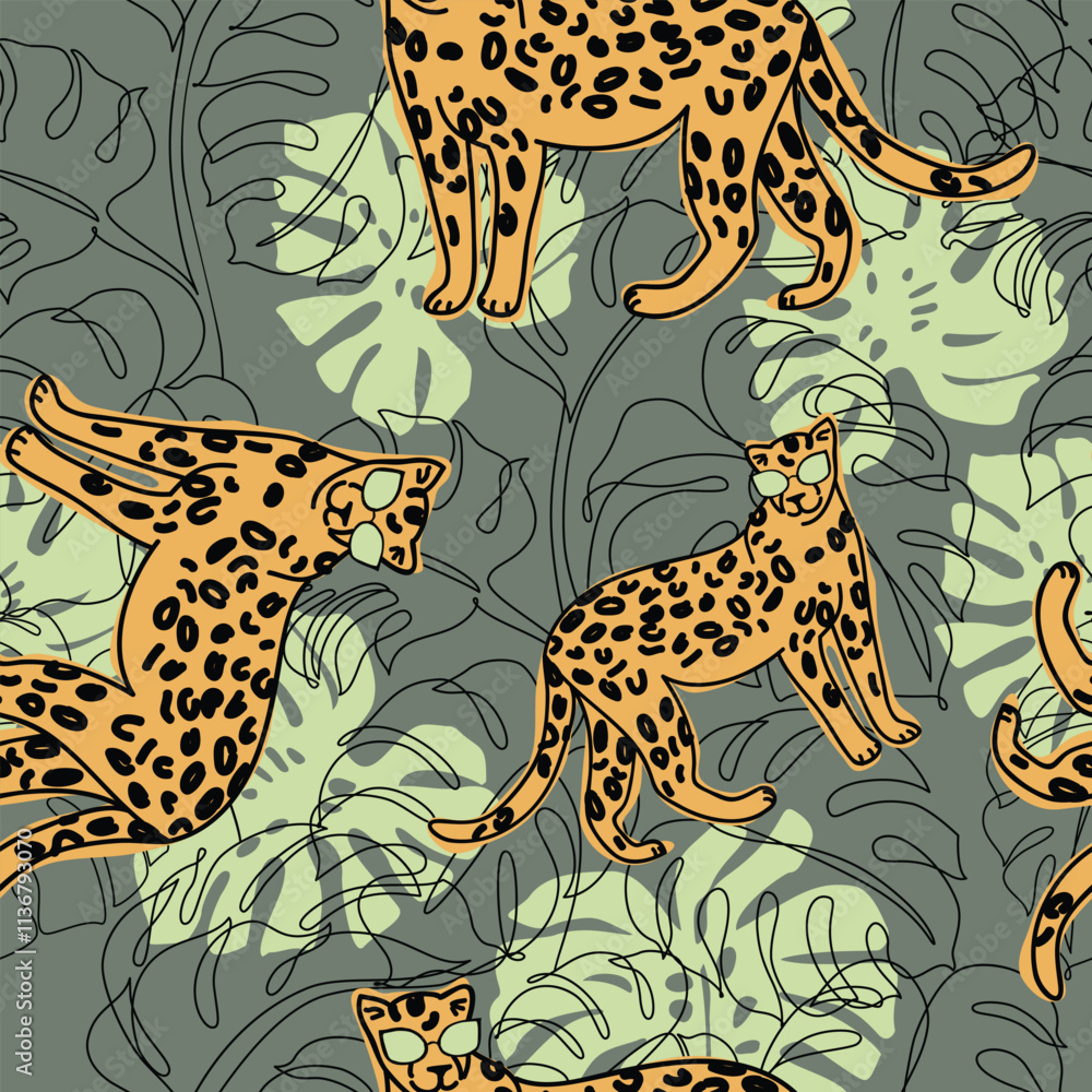 Naklejka premium Abstract geometric seamless pattern. Vector colorful blocks pattern design background. Vibrant and gradient colors for design background and materials. flowers with soft petals in pastel tones such