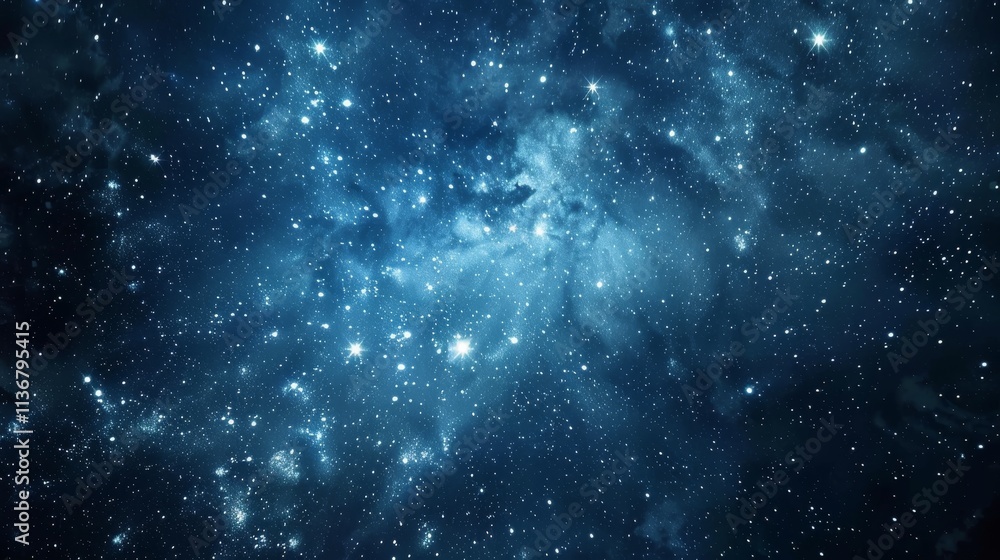 A Celestial Tapestry of Starry Night Sky with Glimmering Stars and Cosmic Dust A Celestial Tapestry of Starry Night Sky with Glimmering Stars and Cosmic Dust