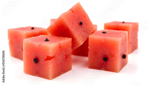 Sliced Watermelon Cube Shaped