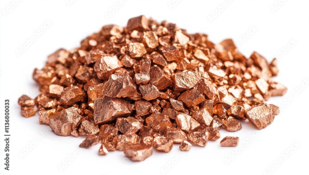 A heap of shiny natural copper scrap showcasing its rich metallic texture, perfect for abstract and industrial themed projects. A heap of shiny natural copper scrap showcasing its rich metallic texture, perfect for abstract and industrial themed projects.