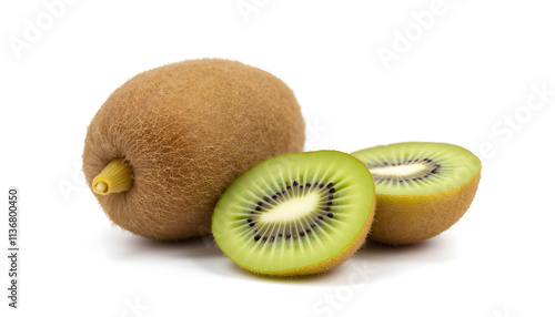 Fresh Kiwi whole and sliced 
