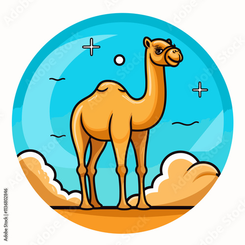 Camel - cute children's book illustration	