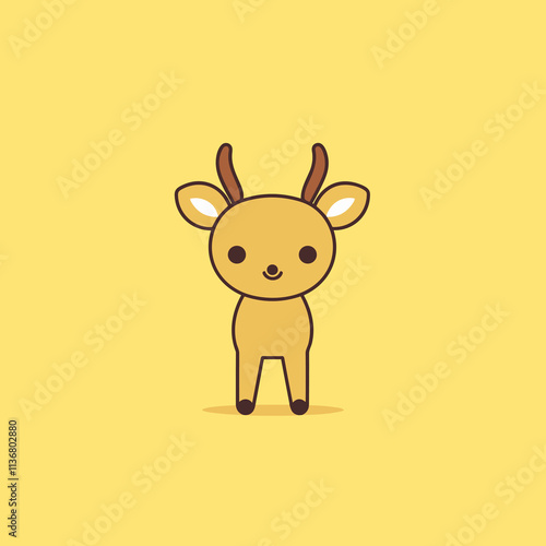 Deer - cute children's book illustration	