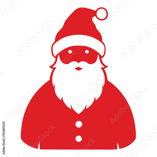 Santa Claus Vector Graphic for Festive Holiday Promotions