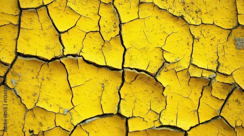 Cracked yellow paint texture background. Cracked yellow paint texture background.
