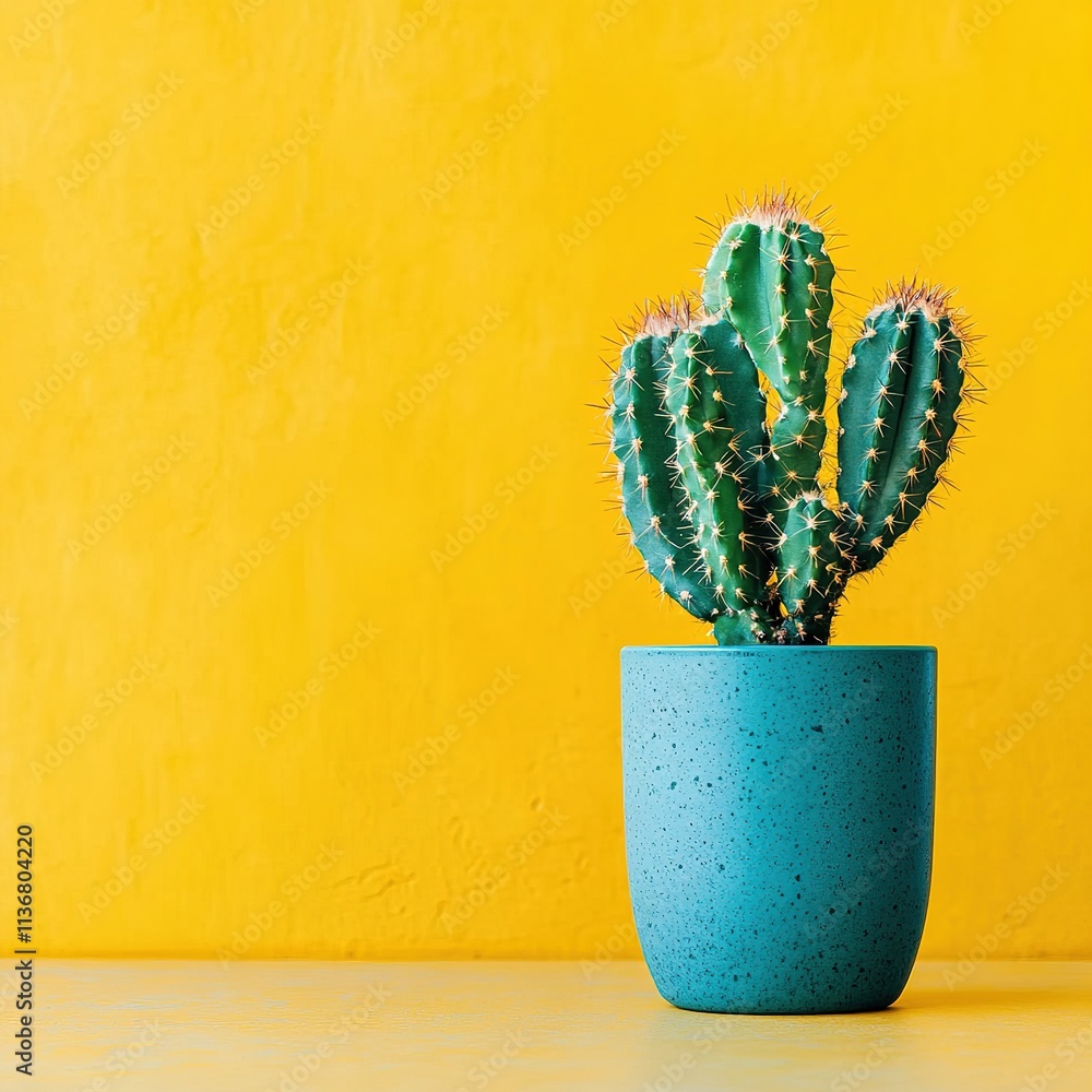 Vibrant cactus arrangement indoor space botanical art minimalist design bright environment contemporary viewpoint Vibrant cactus arrangement indoor space botanical art minimalist design bright environment contemporary viewpoint