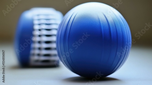 Fitness Accessories A massage ball for trigger point therapy and muscle release Isolated solo on plain background