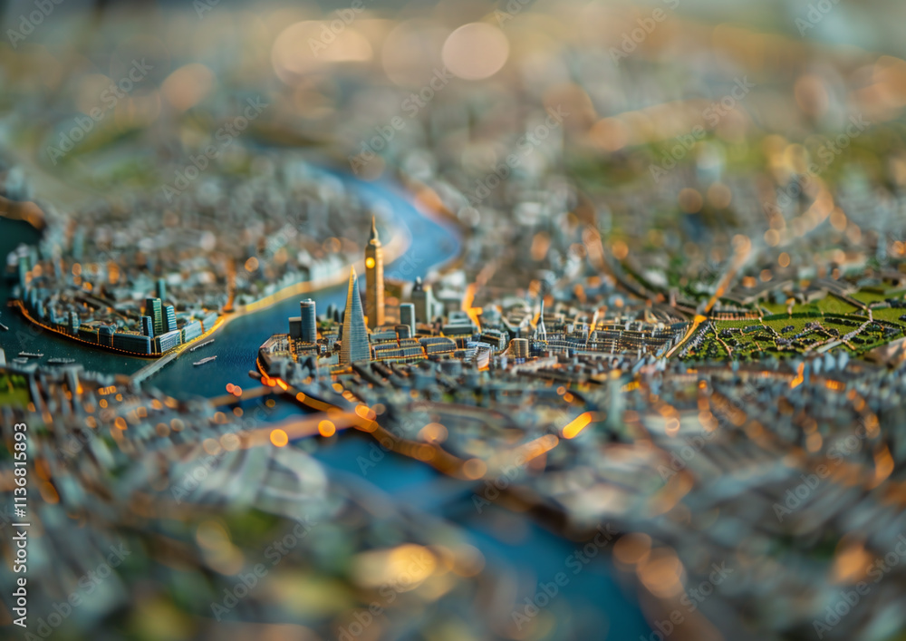photo of a miniature model that looks like london photo of a miniature model that looks like london