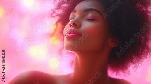 Neon Light Artistic Portraits A portrait of a fashion model posing against a neon backdrop with the lights accentuating their style One main object high quality very detailed Professional image