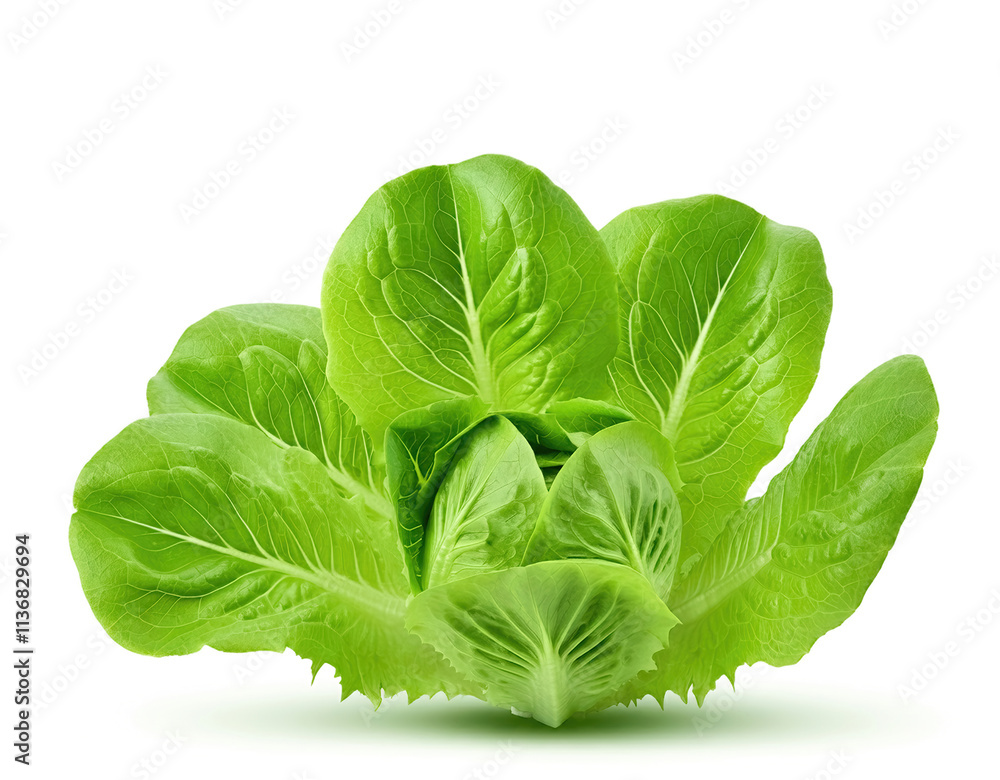 Fototapeta premium Salad leaf, lettuce, isolated on white background