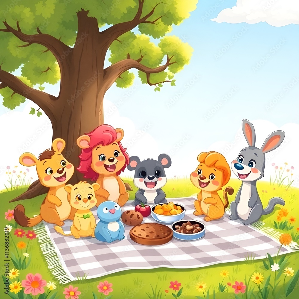 Obraz premium animals in the park