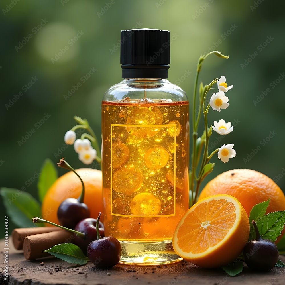 Enchanting Fusion: Citrus, Green Tea, Cinnamon & More in a Mysterious Bottle Enchanting Fusion: Citrus, Green Tea, Cinnamon & More in a Mysterious Bottle
