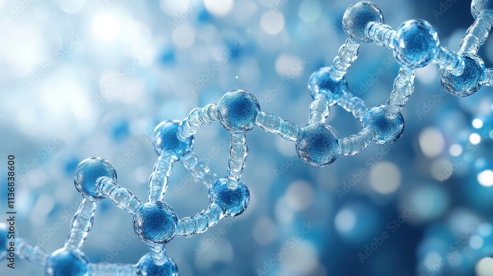Intricate Molecular Structure Showcasing Blue Nanotechnology and Scientific Innovation Art Intricate Molecular Structure Showcasing Blue Nanotechnology and Scientific Innovation Art