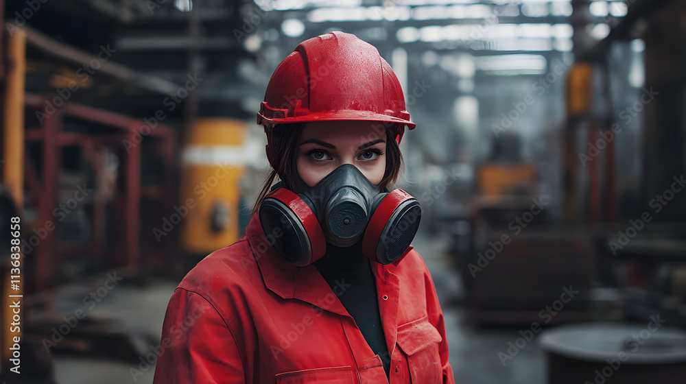 Pollution site with women professional photograph Pollution site with women professional photograph