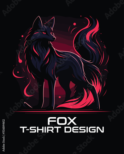 Fox Vector T Shirt Design